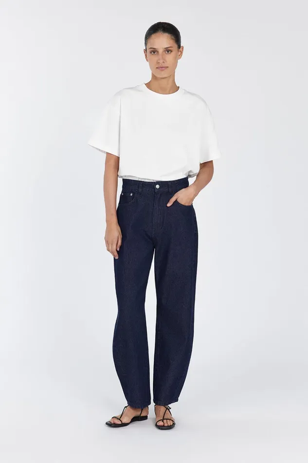 Women Jeans DISSH CALEB INDIGO BARREL LEG JEAN