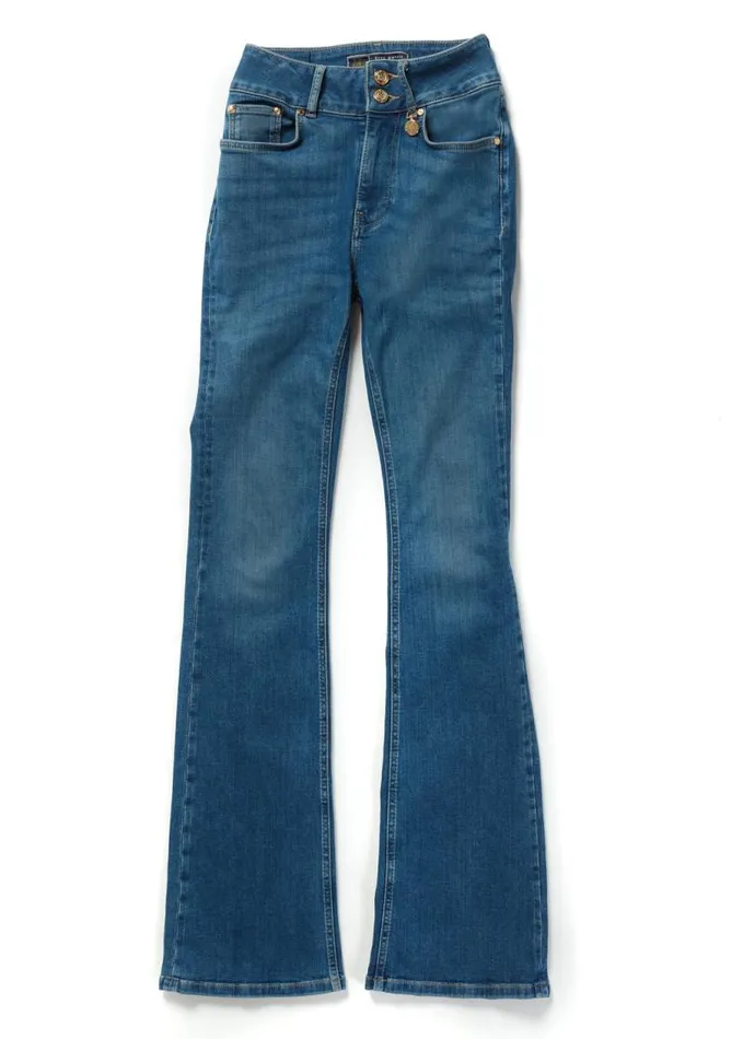 Women Jeans Holland Cooper High Rise Flared Jean Denim