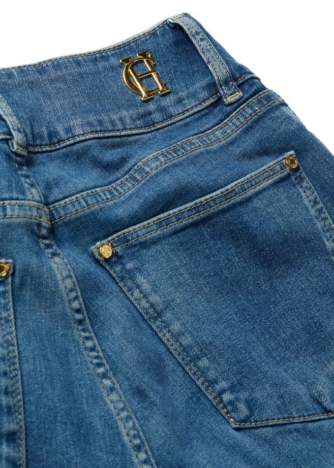 Women Jeans Holland Cooper High Rise Flared Jean Denim