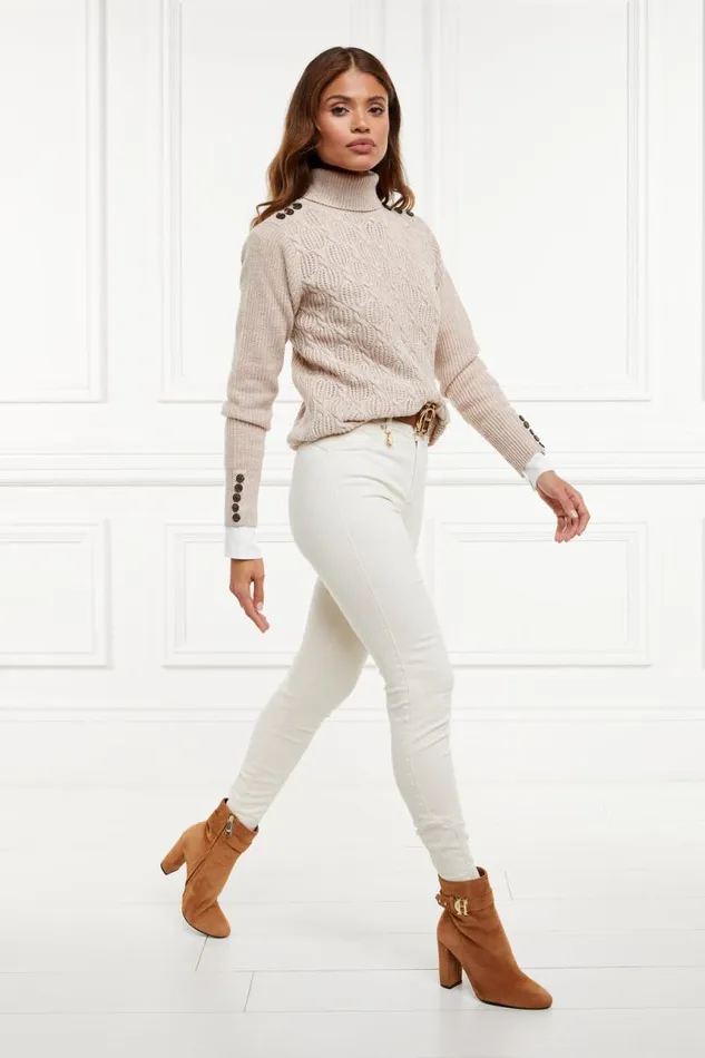 Women Jeans Holland Cooper Jodhpur Jean Oatmeal Women Jeans Holland Cooper Jodhpur Jean Oatmeal