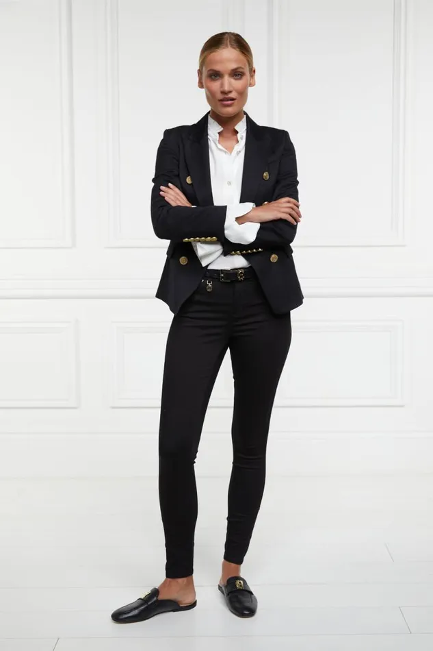 Women Jeans Holland Cooper MidRise Jodhpur Jean Black