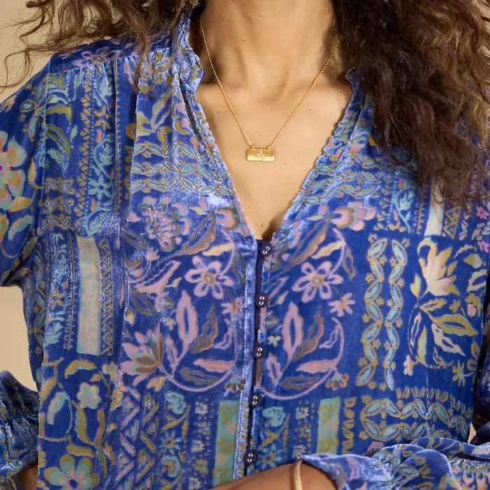 Women Joasie Burnout Velvet Top Petite Blue Multi Sundance Catalog Petite Styles Women Joasie Burnout Velvet Top Petite Blue Multi Sundance Catalog Petite Styles