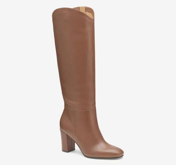 Women Johnston and Murphy Boots and Booties Charlotte KneeHigh Boot Cognac Italian Nappa Women Johnston and Murphy Boots and Booties Charlotte KneeHigh Boot Cognac Italian Nappa