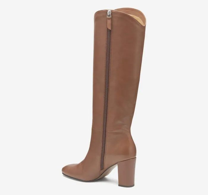 Women Johnston and Murphy Boots and Booties Charlotte KneeHigh Boot Cognac Italian Nappa Women Johnston and Murphy Boots and Booties Charlotte KneeHigh Boot Cognac Italian Nappa