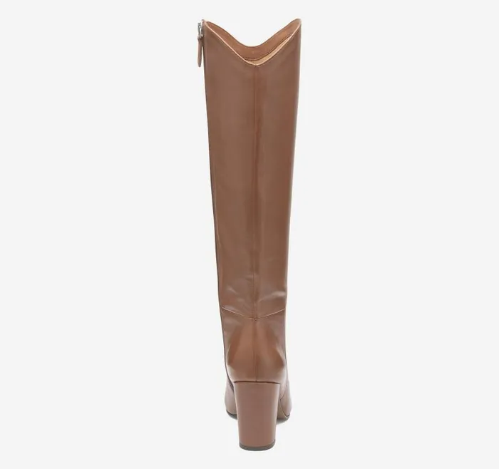 Women Johnston and Murphy Boots and Booties Charlotte KneeHigh Boot Cognac Italian Nappa Women Johnston and Murphy Boots and Booties Charlotte KneeHigh Boot Cognac Italian Nappa