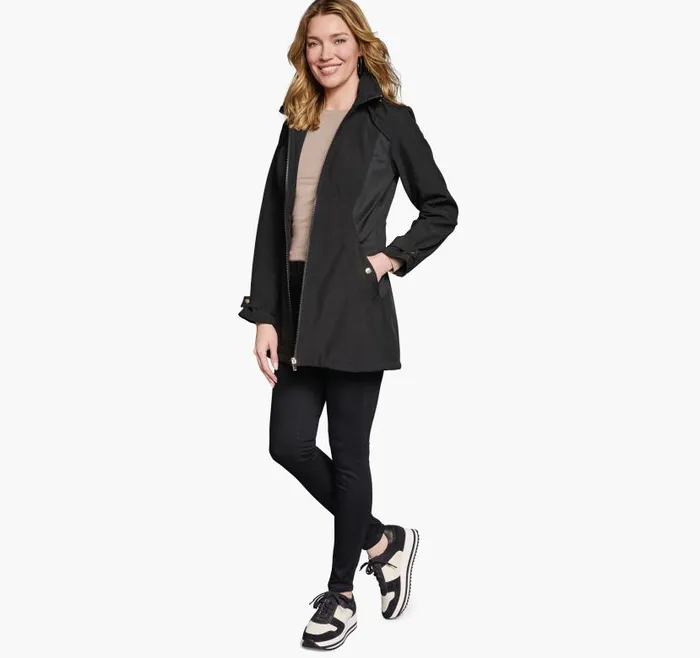 Women Johnston and Murphy Coats Jackets and Vests Softshell Jacket Black Women Johnston and Murphy Coats Jackets and Vests Softshell Jacket Black