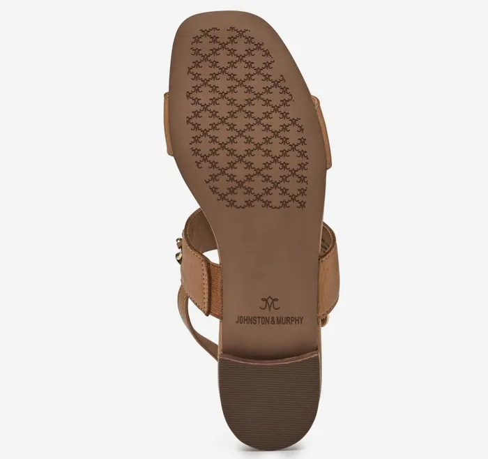 Women Johnston and Murphy Sandals Lilly Chain Sandal Tan Glove Leather Women Johnston and Murphy Sandals Lilly Chain Sandal Tan Glove Leather