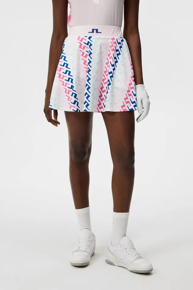 Women Joline Print Skirt Pink Painted Bridge JLindeberg Skirts