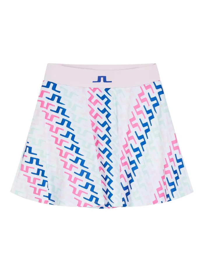 Women Joline Print Skirt Pink Painted Bridge JLindeberg Skirts Women Joline Print Skirt Pink Painted Bridge JLindeberg Skirts