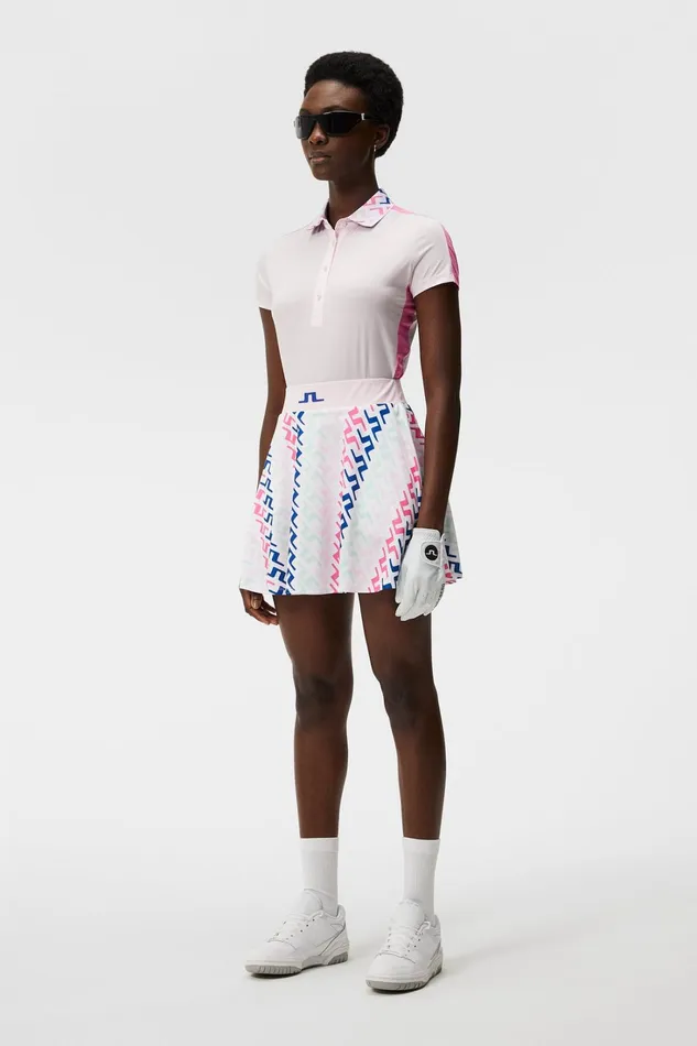 Women Joline Print Skirt Pink Painted Bridge JLindeberg Skirts Women Joline Print Skirt Pink Painted Bridge JLindeberg Skirts