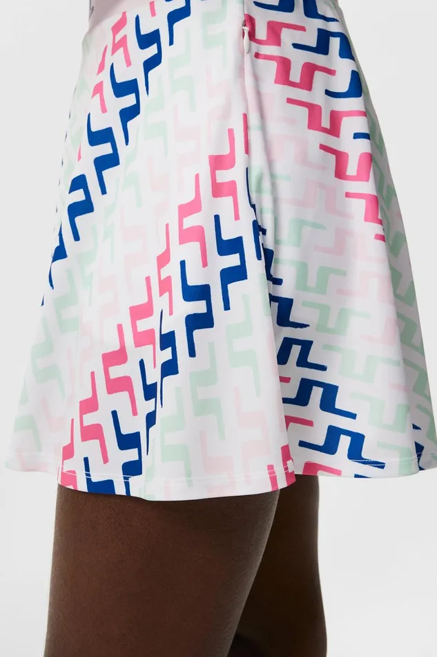 Women Joline Print Skirt Pink Painted Bridge JLindeberg Skirts Women Joline Print Skirt Pink Painted Bridge JLindeberg Skirts