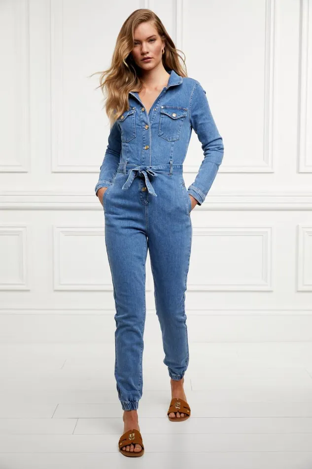 Women Jumpsuits Holland Cooper Denim Jumpsuit Vintage Indigo Women Jumpsuits Holland Cooper Denim Jumpsuit Vintage Indigo
