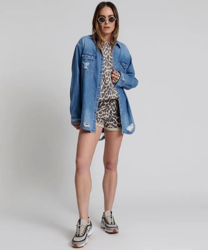 Women JUNGLE ANIMAL NEW MEXICO SHORTS One Teaspoon Bottoms