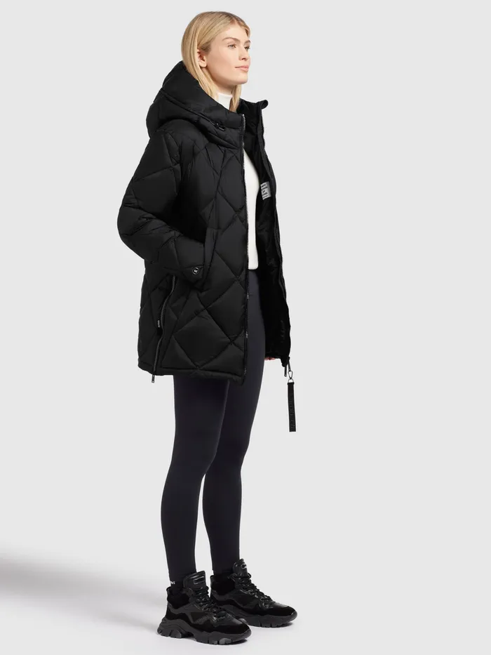 Women KHUJO Jacke ZALONA Schwarz Schwarz Puffer Jackets