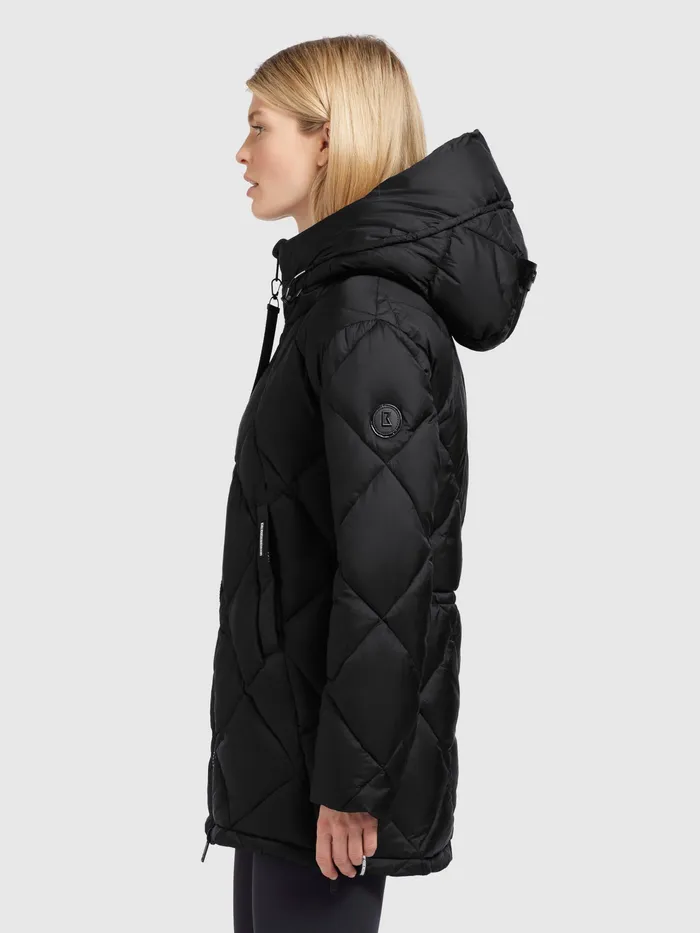 Women KHUJO Jacke ZALONA Schwarz Schwarz Puffer Jackets