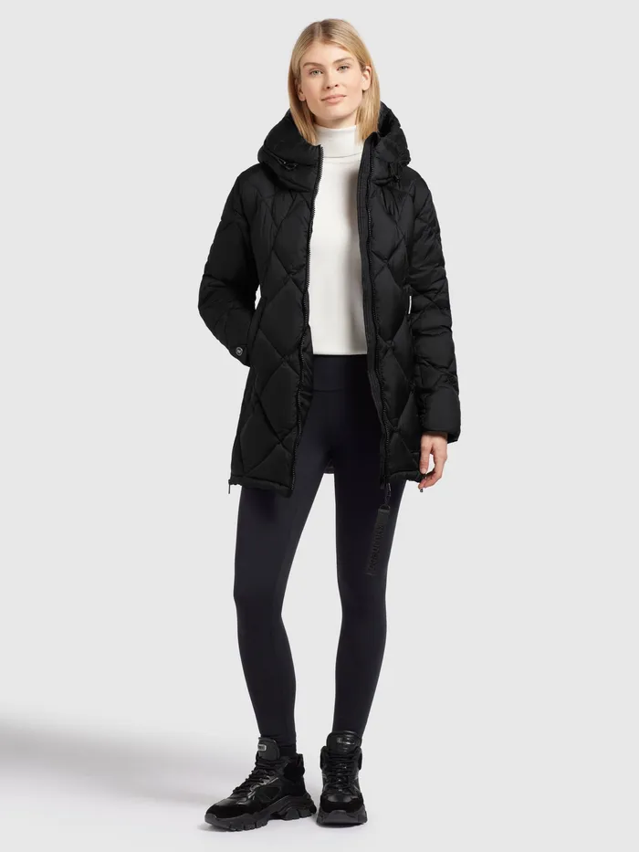 Women KHUJO Jacke ZALONA Schwarz Schwarz Puffer Jackets