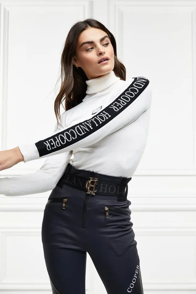Women Knitwear Holland Cooper Thermal Ski Knit White Women Knitwear Holland Cooper Thermal Ski Knit White