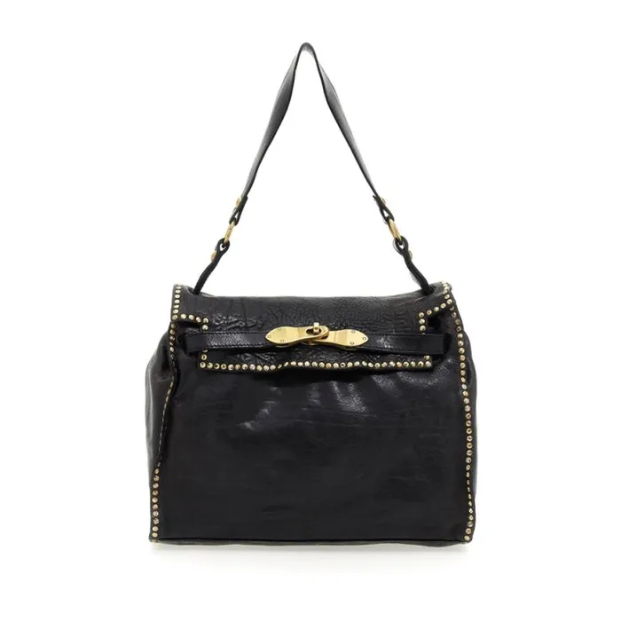 Women Kura Black Campomaggi ShoppersTote Bags