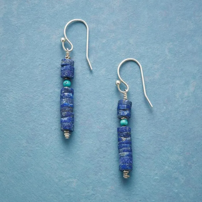 Women Lapis Totem Earrings Sundance Catalog Earrings