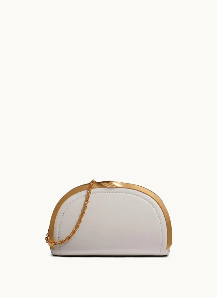 Women LAWRENCE CLUTCH Brilliant White Donna Karan New York Crossbodies And Satchels Women LAWRENCE CLUTCH Brilliant White Donna Karan New York Crossbodies And Satchels