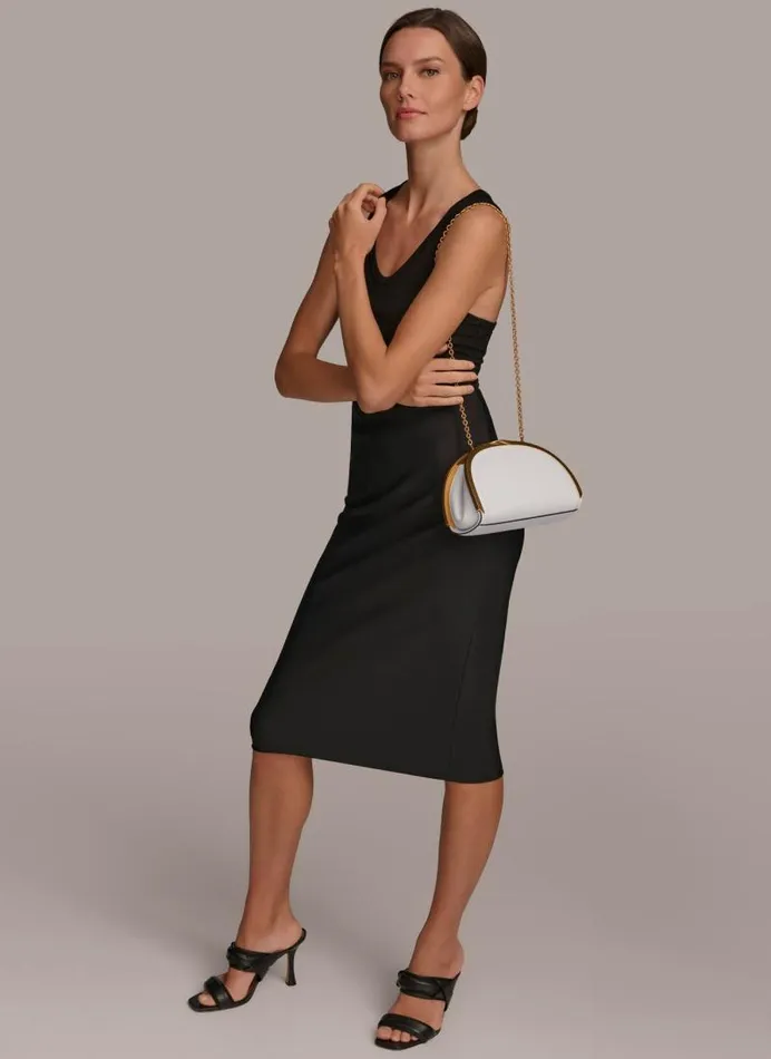 Women LAWRENCE CLUTCH Brilliant White Donna Karan New York Crossbodies And Satchels