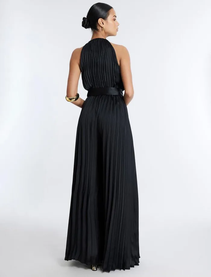 Women Libby Wide Leg Belted Jumpsuit Black BCBG Jumpsuits and Rompers Women Libby Wide Leg Belted Jumpsuit Black BCBG Jumpsuits and Rompers