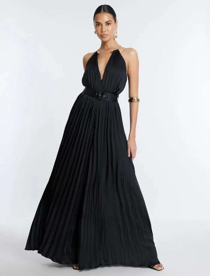 Women Libby Wide Leg Belted Jumpsuit Black BCBG Jumpsuits and Rompers Women Libby Wide Leg Belted Jumpsuit Black BCBG Jumpsuits and Rompers