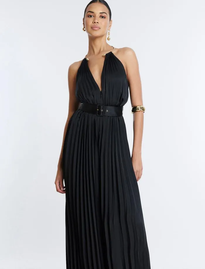 Women Libby Wide Leg Belted Jumpsuit Black BCBG Jumpsuits and Rompers Women Libby Wide Leg Belted Jumpsuit Black BCBG Jumpsuits and Rompers
