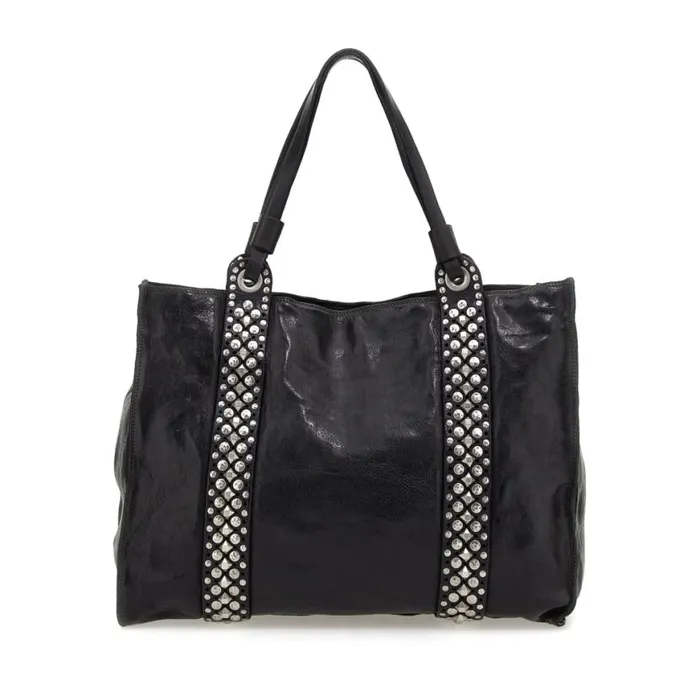 Women Liri Black Campomaggi ShoppersTote Bags