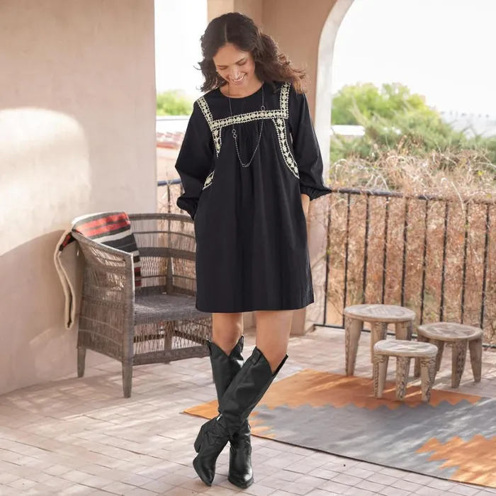 Women Lisa Marie Dress Black Sundance Catalog Dresses and Jumpsuits