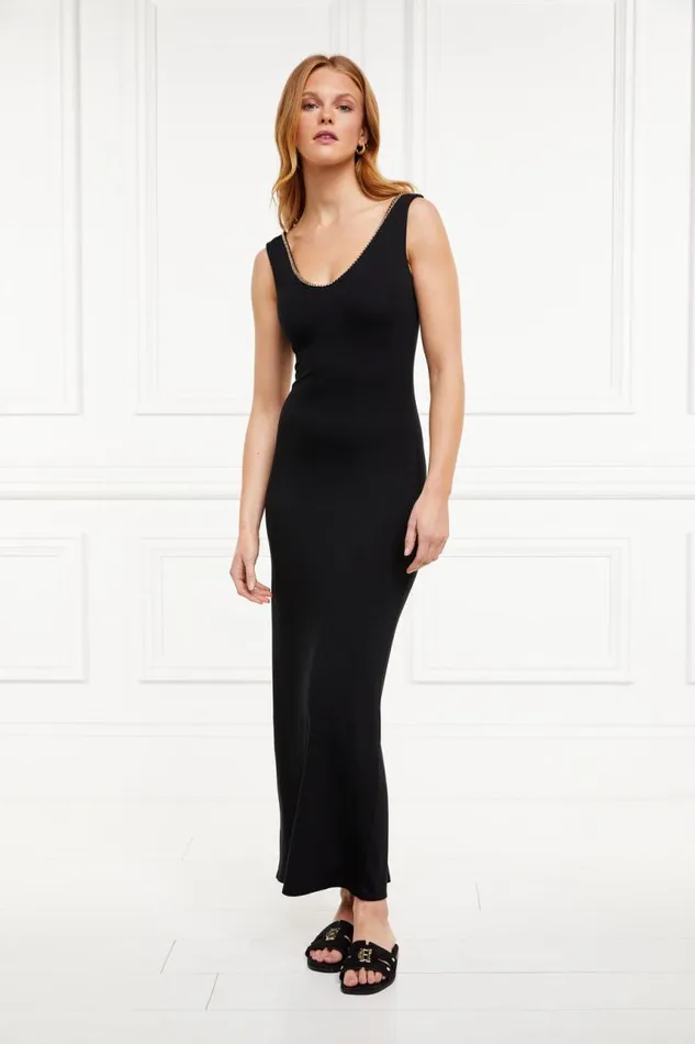 WomenLittle Dresses Holland Cooper Amber VNeck Maxi Dress Black WomenLittle Dresses Holland Cooper Amber VNeck Maxi Dress Black