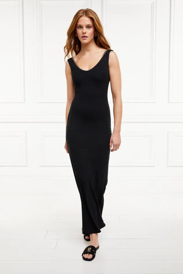 WomenLittle Dresses Holland Cooper Amber VNeck Maxi Dress Black WomenLittle Dresses Holland Cooper Amber VNeck Maxi Dress Black