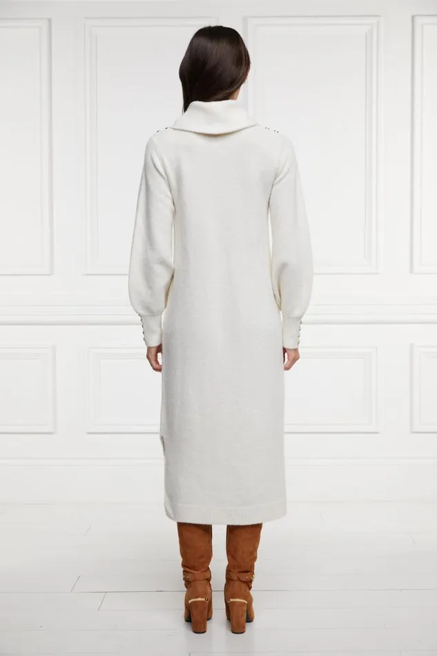 WomenLittle Dresses Holland Cooper Berkeley Roll Neck Dress Natural