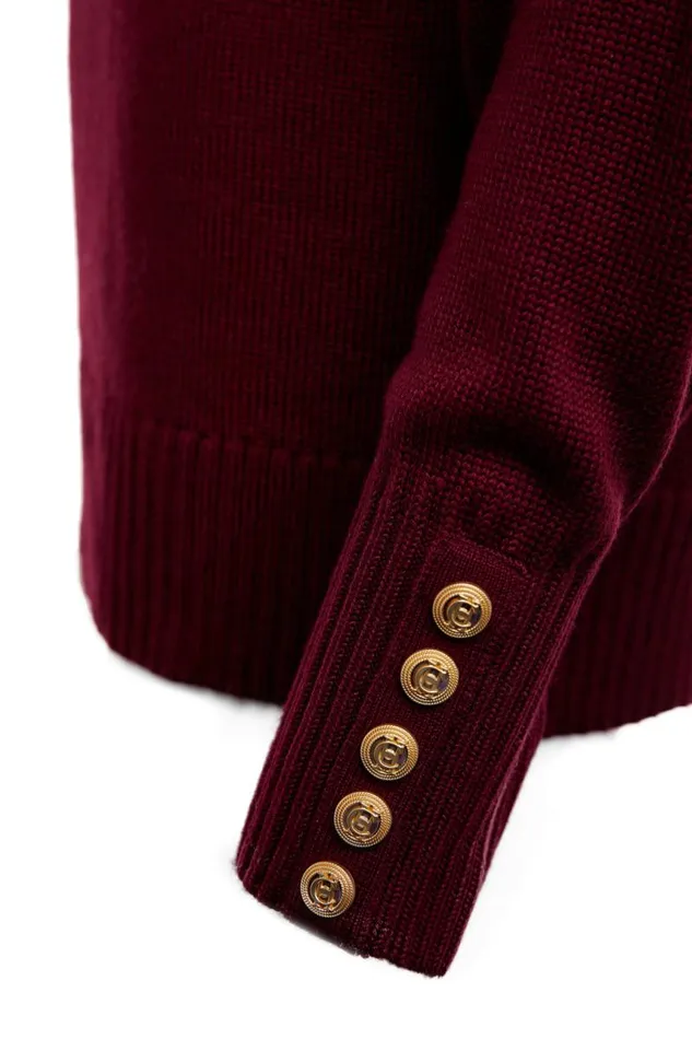 WomenLittle Knitwear Holland Cooper Chamonix Roll Neck Knit Wine
