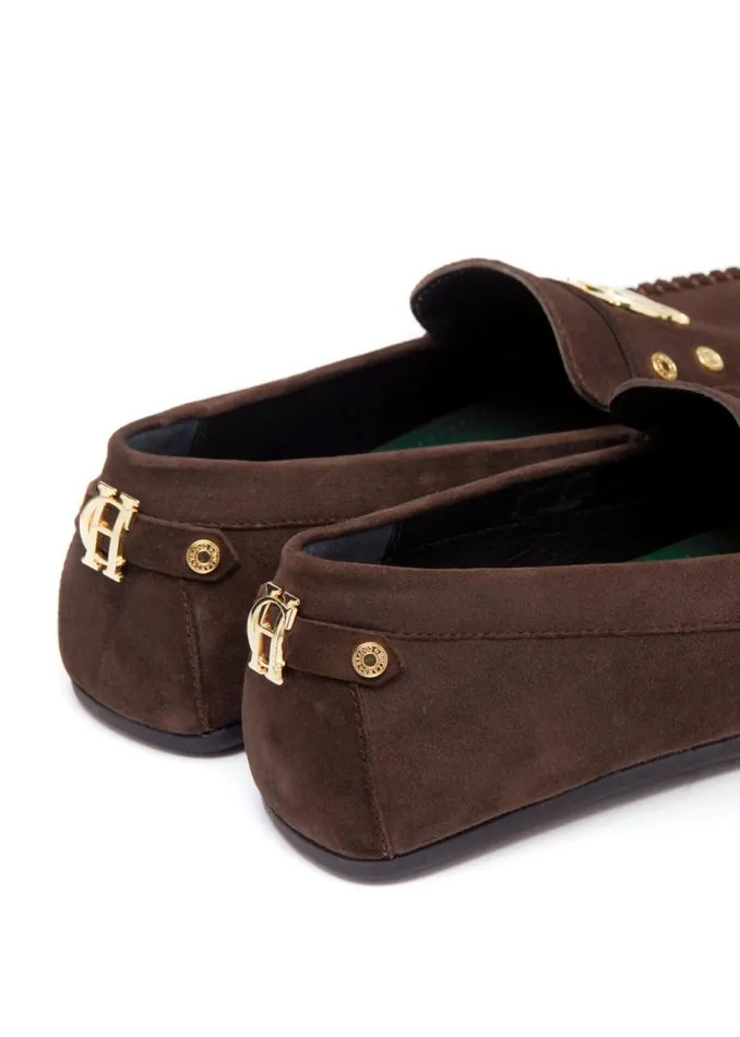 Women Loafers Holland Cooper The Driving Loafer Chocolate