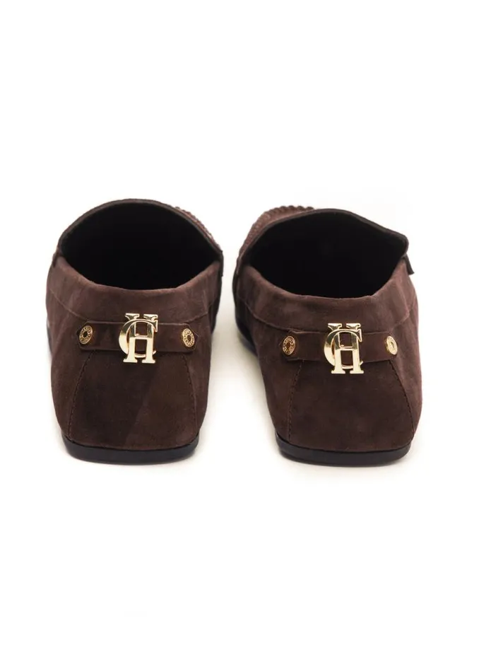 Women Loafers Holland Cooper The Driving Loafer Chocolate
