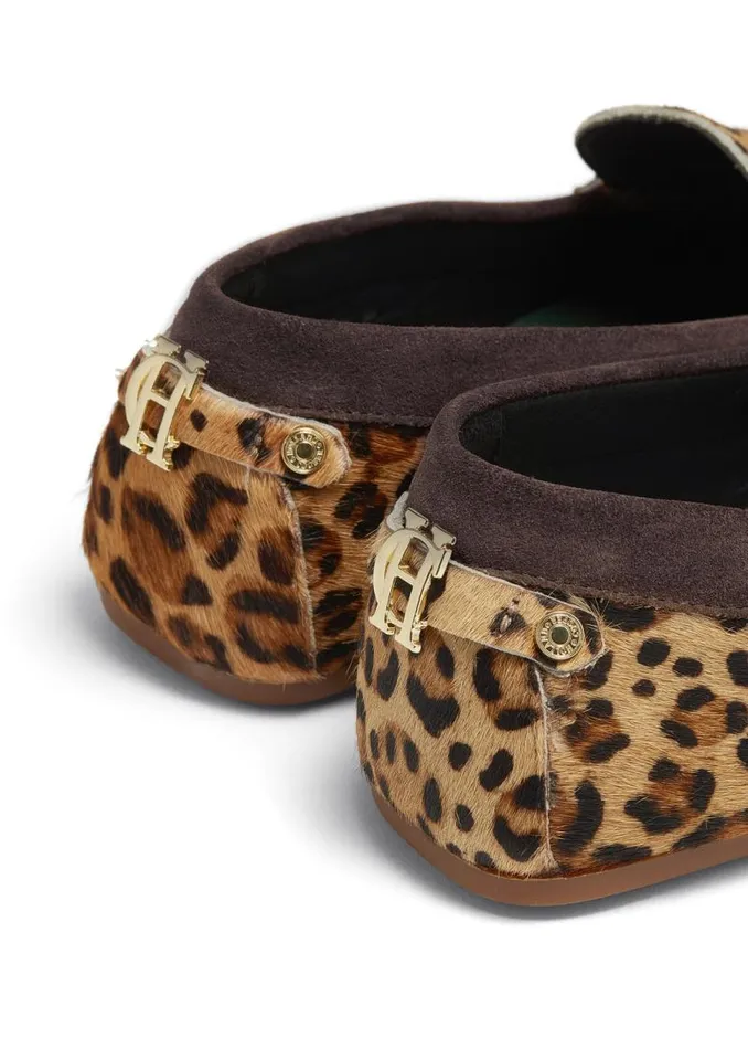 Women Loafers Holland Cooper The Driving Loafer Leopard Pony Women Loafers Holland Cooper The Driving Loafer Leopard Pony