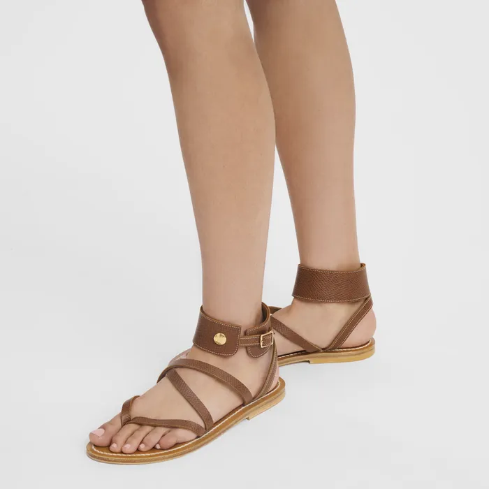 Women Longchamp Longchamp x KJacques Sandals BrownBrownBrown Sandals