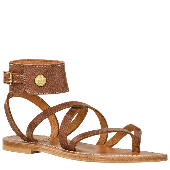 Women Longchamp Longchamp x KJacques Sandals BrownBrownBrown Sandals