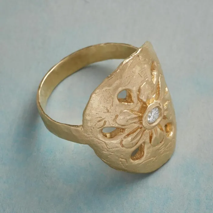 Women Lotus Root Ring Sundance Catalog Rings