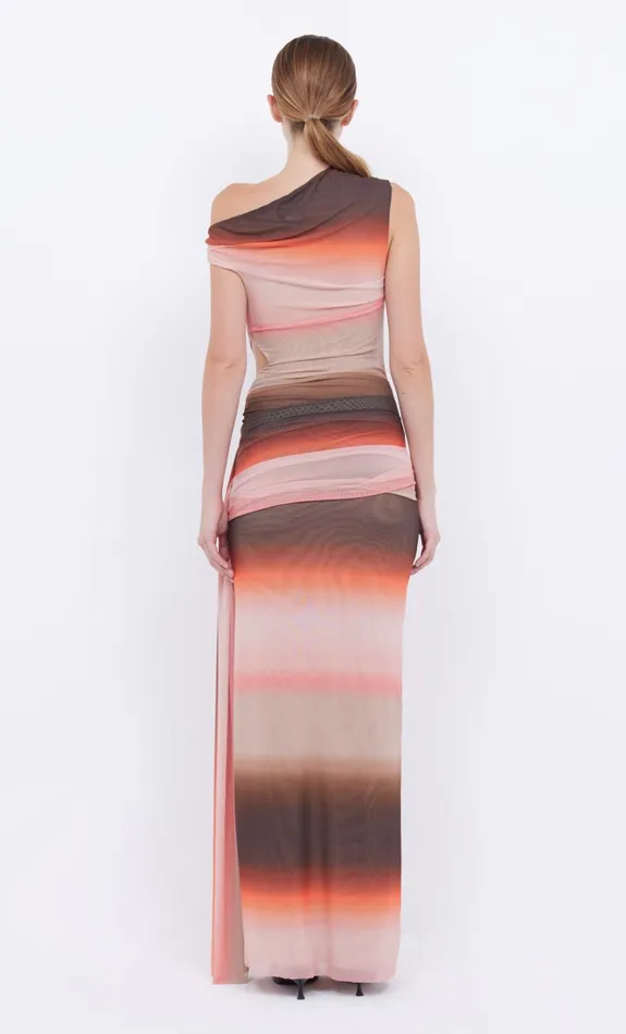 Women LOUNA ASYM DRESS 8211 CHOCPINK OMBRE Bec Bridge Maxi Dresses