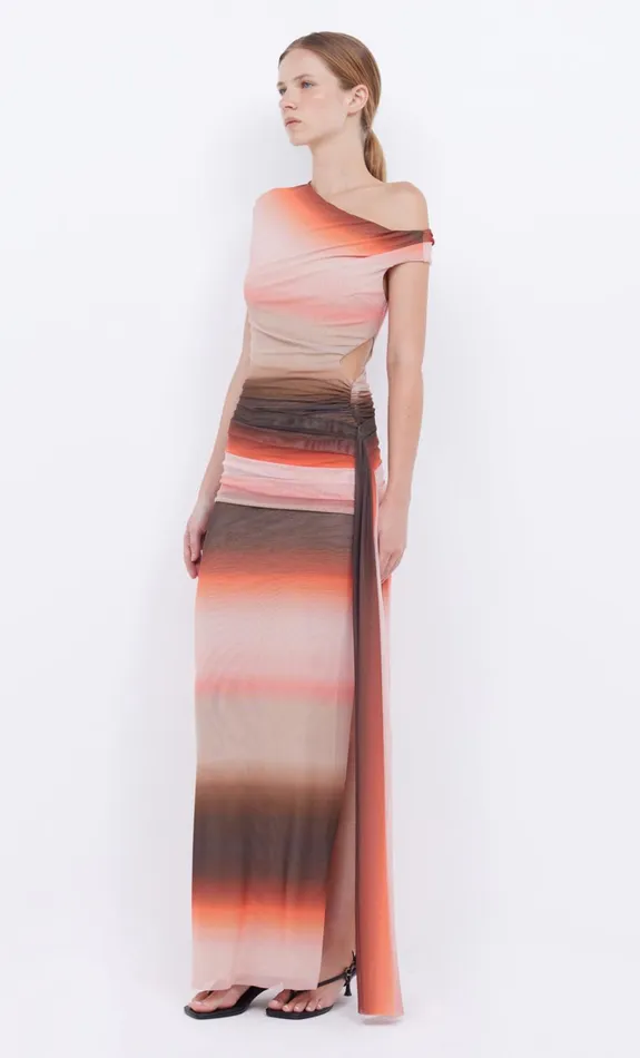 Women LOUNA ASYM DRESS 8211 CHOCPINK OMBRE Bec Bridge Maxi Dresses