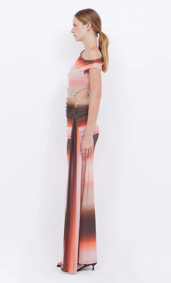 Women LOUNA ASYM DRESS 8211 CHOCPINK OMBRE Bec Bridge Maxi Dresses