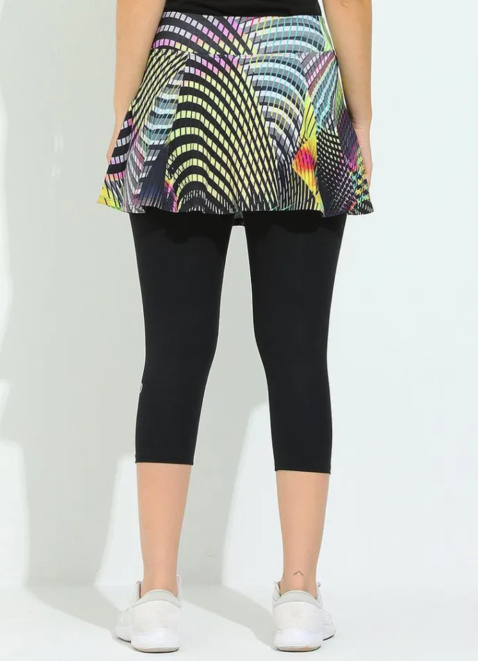 Women Love Skirted Capri Orenda Dona Jo Skirted Leggings and Capris