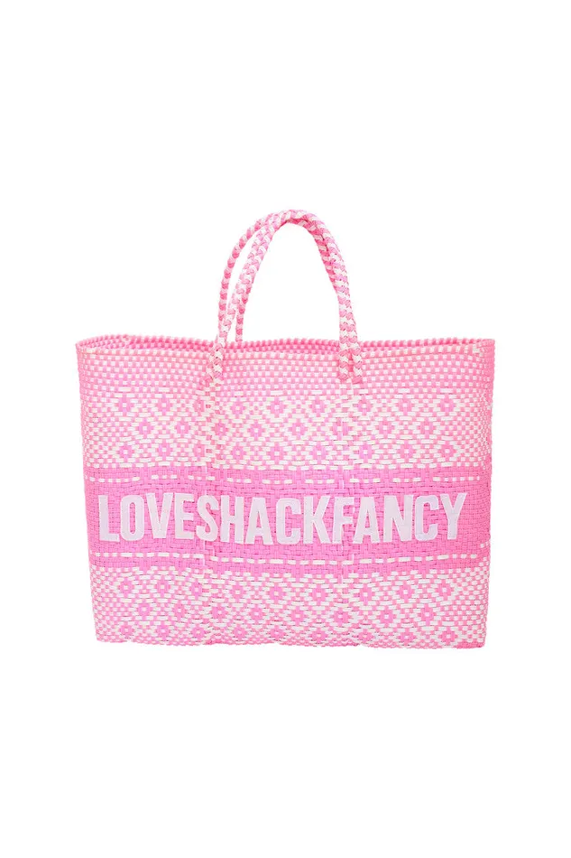 Women LoveShackFancy Bags and Travel Leslie Sulman Tote Pink