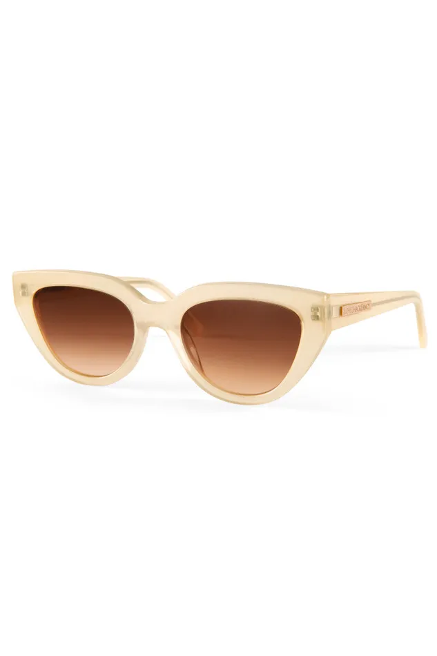 Women LoveShackFancy Sunglasses Ellana Cat Eye Sunglasses Shortbread