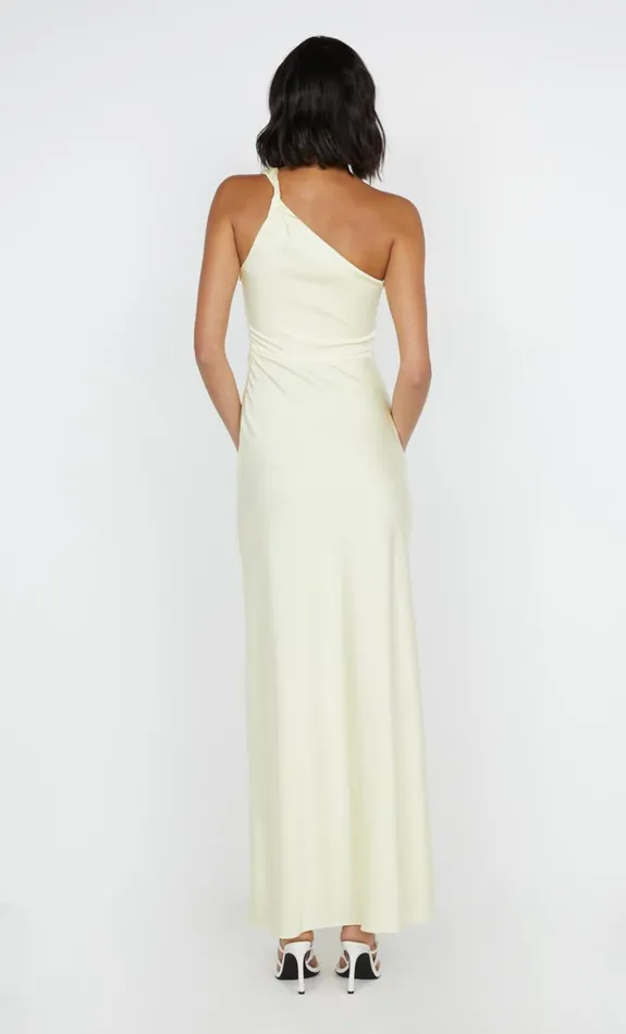 Women LUNETTA ASYM DRESS 8211 ICE YELLOW Bec Bridge Wedding Guest