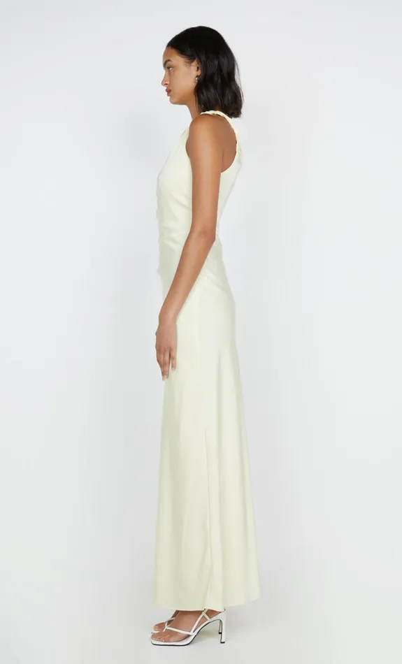 Women LUNETTA ASYM DRESS 8211 ICE YELLOW Bec Bridge Wedding Guest