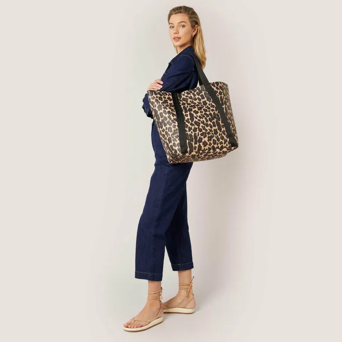 Women Lyra Tote Bag Leopard Print Fiorelli Tote Bags