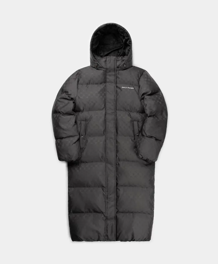 Women Magnet Grey Monogram Nisbeth Puffer Daily Paper Jackets